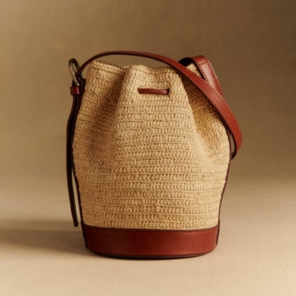 Sezane Mini Farrow Raffia bag - Picture 2 of 12